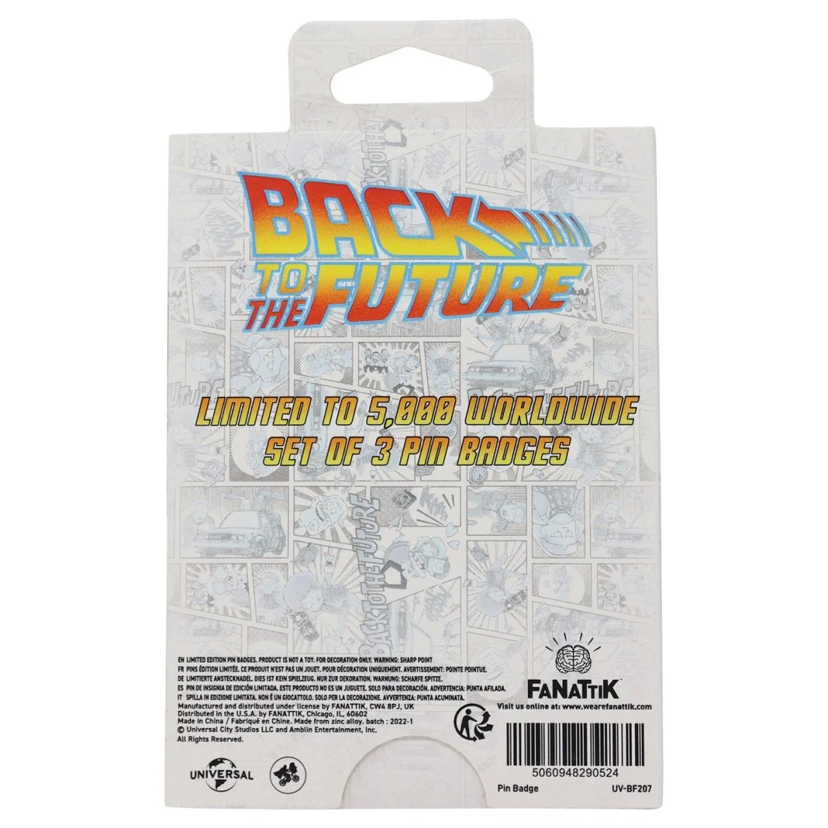 Back to the Future Limited Edition Japanese Style Triple Pin Badge Set - Image 3
