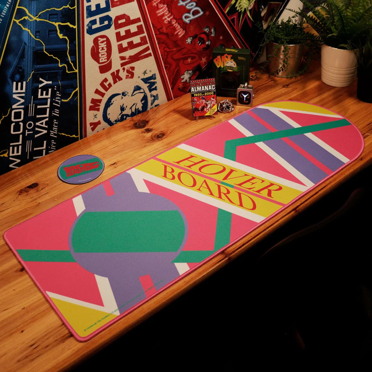 Back to the Future XL Hoverboard Desk Pad and Coaster Set - Image 4