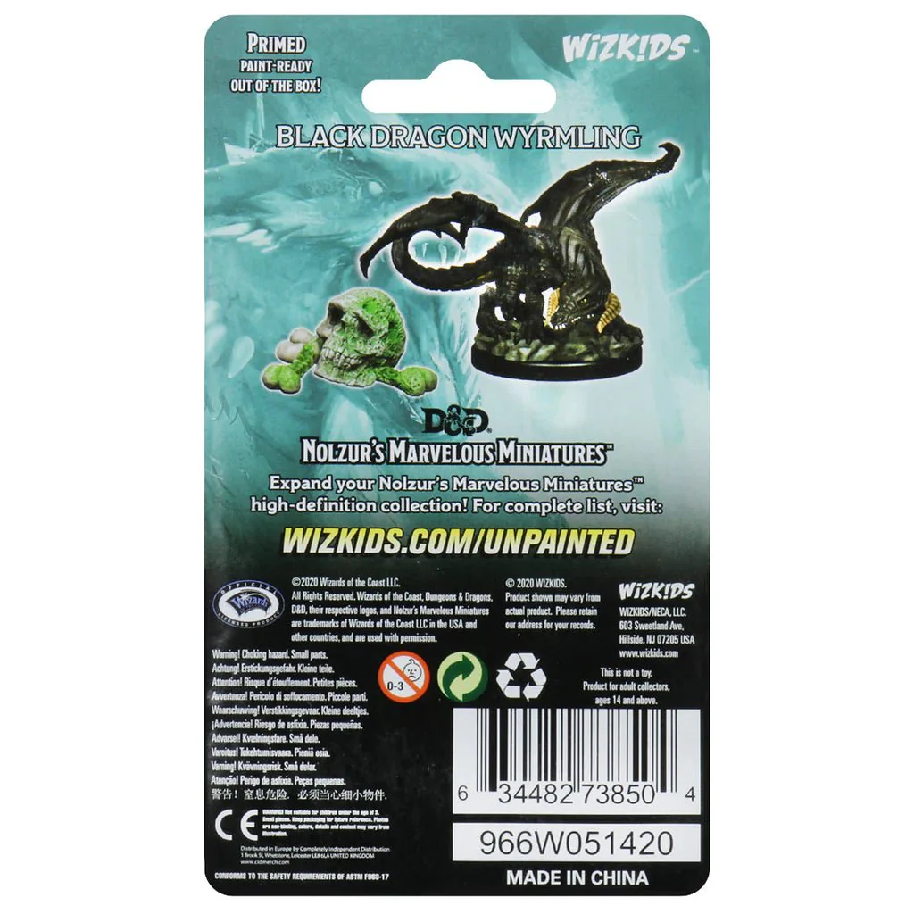 Black Dragon Wyrmling - Dungeons & Dragons Nolzur’s Marvelous Miniatures - Image 2