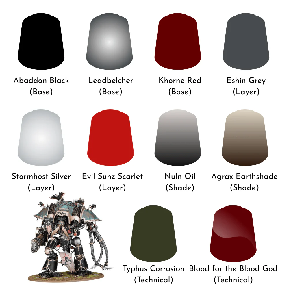 Chaos Knights: Essential Paints – 10 Colour Set