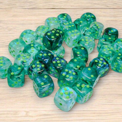 Chessex - Borealis 12mm D6 Dice Block - Kelp - Image 2