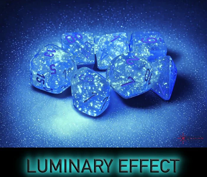 Chessex - Borealis Polyhedral 7 Dice Set - Luminary Sky Silver - Image 4