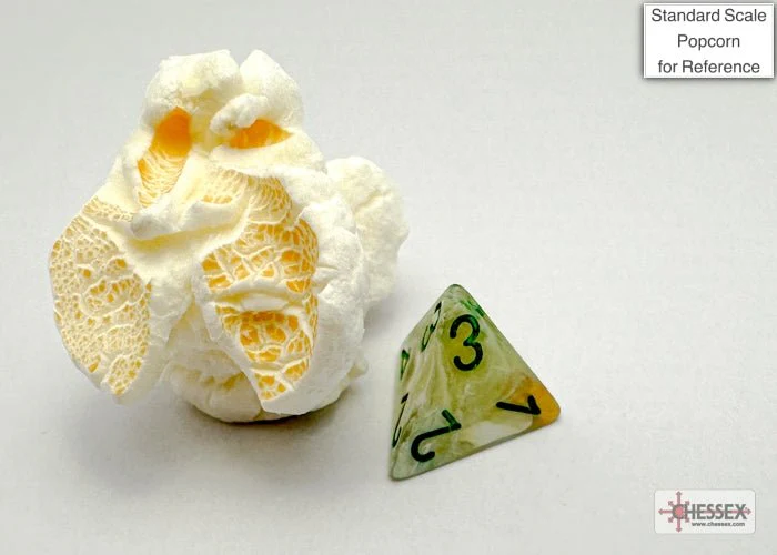 Chessex - Mini Marble Polyhedral 7 Die Set - Green & Dark Green - Image 2