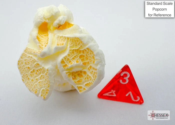 Chessex - Mini Translucent Polyhedral 7-Die Set - Red & White - Image 3