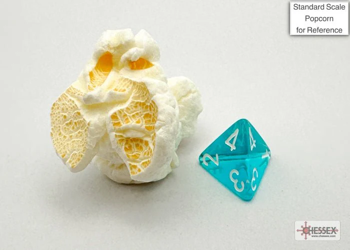 Chessex - Mini Translucent Polyhedral 7 Die Set - Teal & White - Image 3