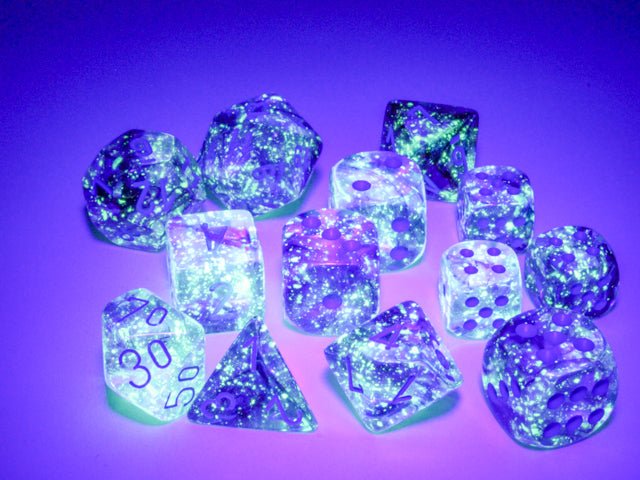 Chessex - Nebula 16mm D6 Dice Block - Luminary Nocturnal Blue Dice Block - Image 2