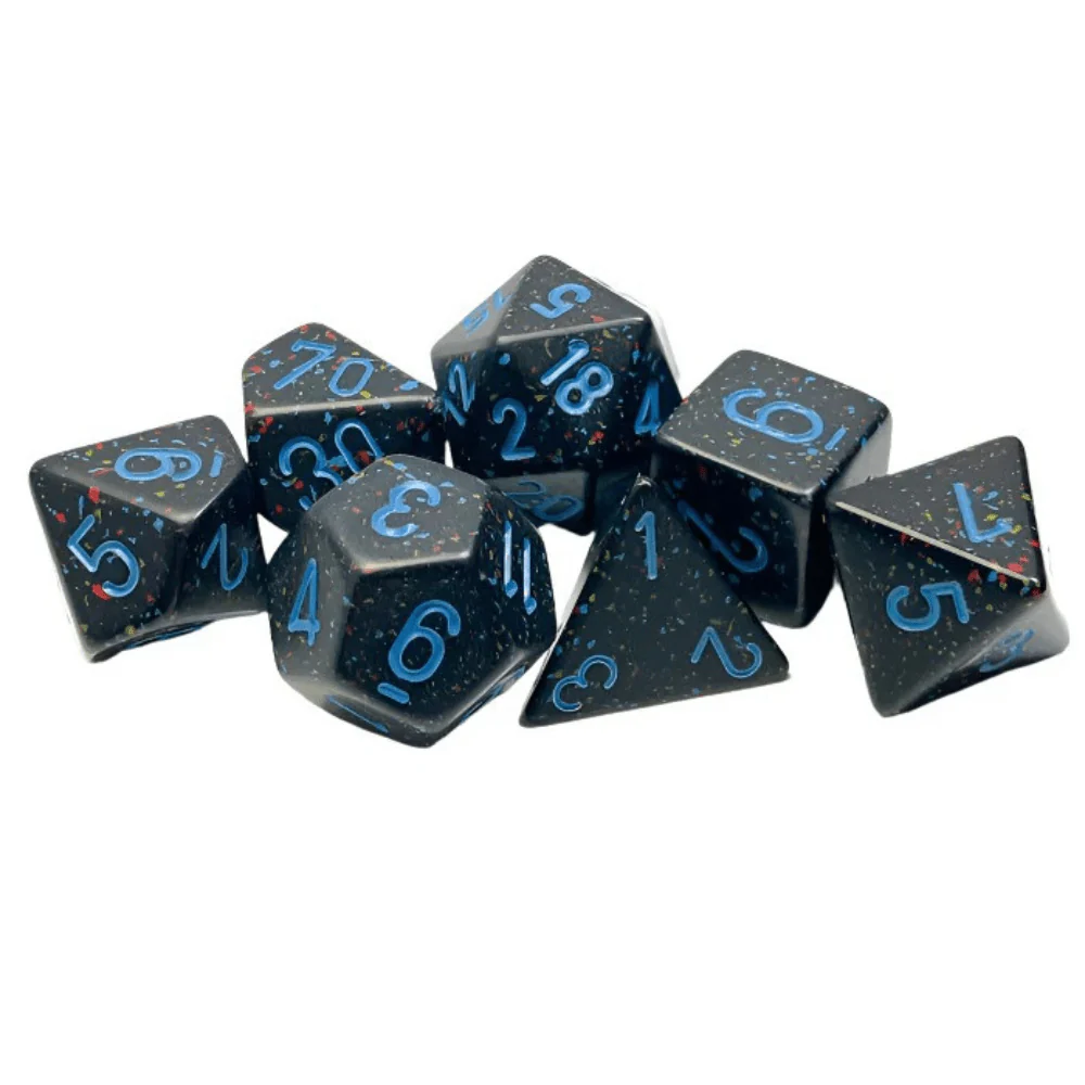 Chessex - Speckled Polyhedral 7 Dice Set - Blue Stars