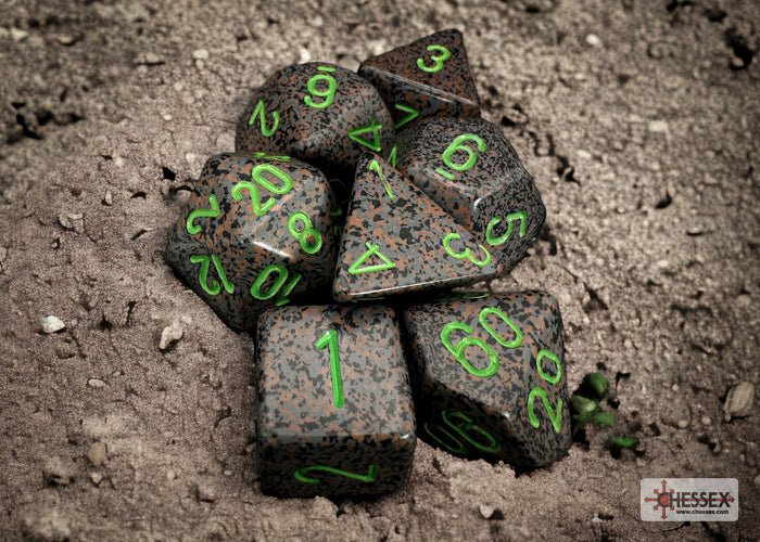 Chessex - Speckled Polyhedral 7 Dice Set - Earth - Image 3
