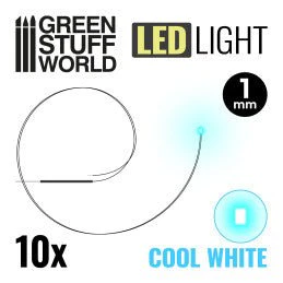 Green Stuff World - Cool White LED Lights - 1mm - Image 2