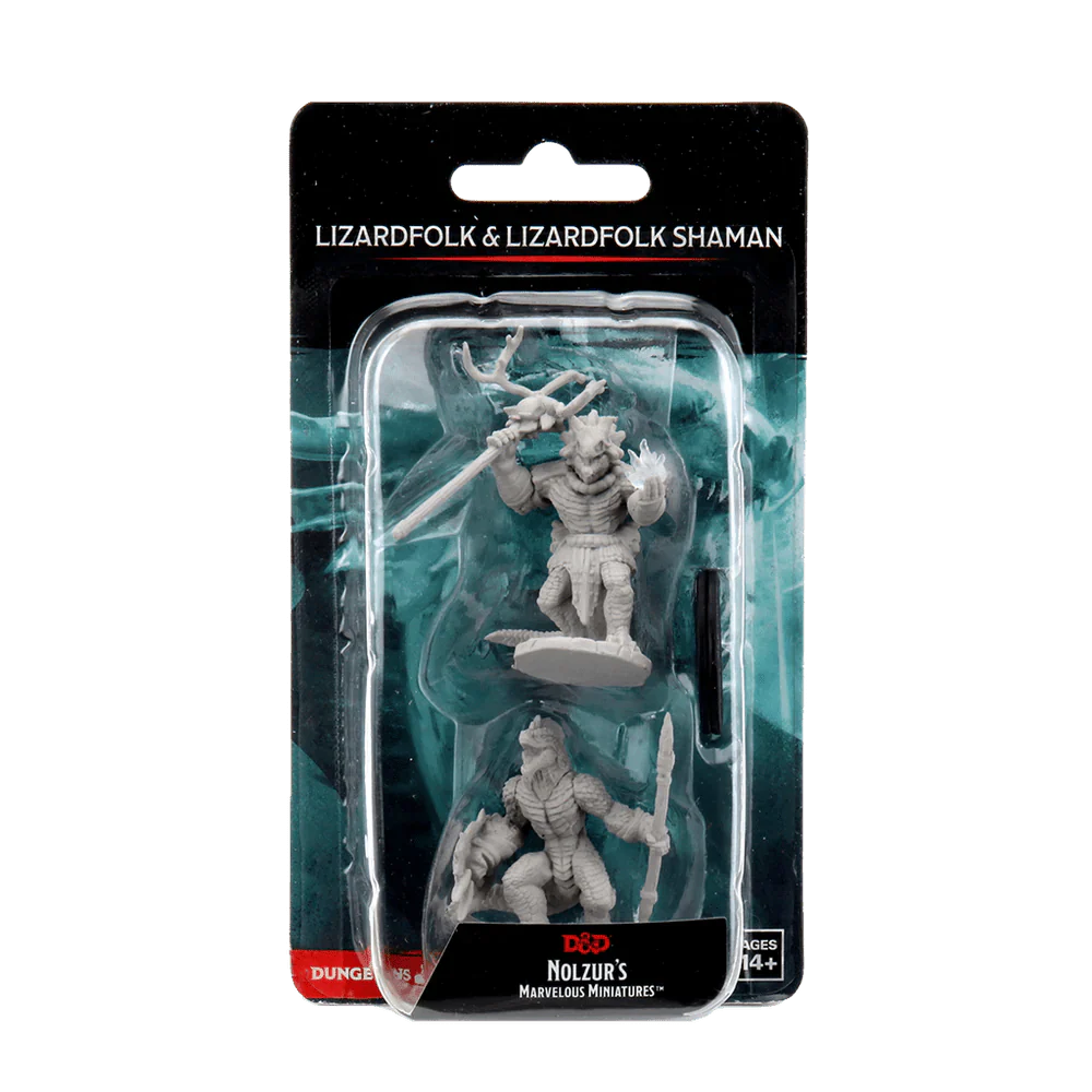 D&D Nolzurs Marvelous Miniatures: Lizardfolk & Lizardfolk Shaman - Wave 12