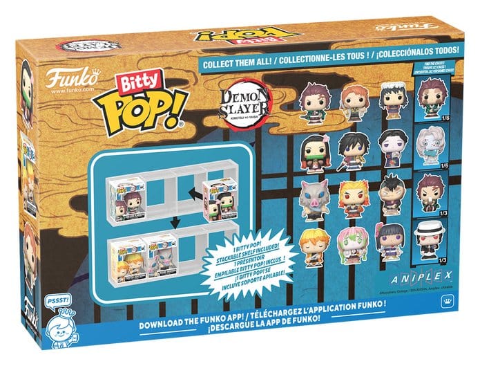 Demon Slayer: Kimetsu no Yaiba Bitty POP! 4-Pack Zenitsu 2.5 cm - Limited Chase Edition - Image 2