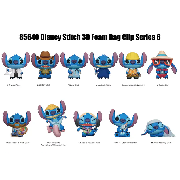 Disney's Stitch Series 6 Bag Clips - Image 2