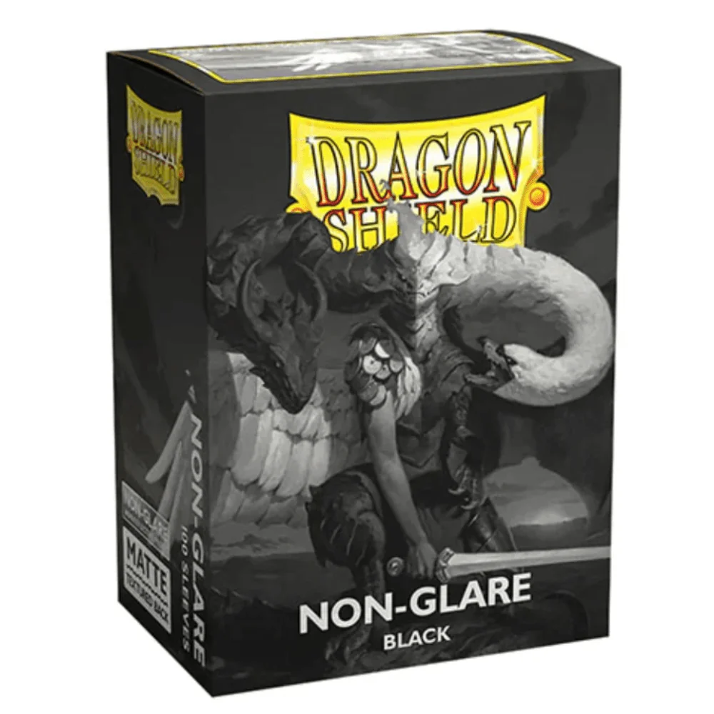 Dragon Shield - Matte Non-Glare Standard Size Sleeves 100pk - Black