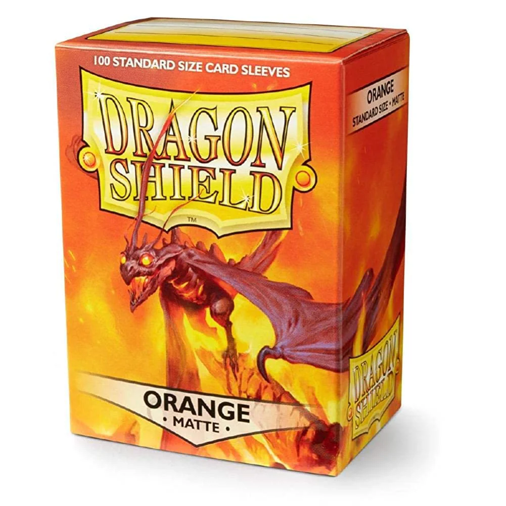 Dragon Shield - Matte Standard Size Sleeves 100pk - Orange