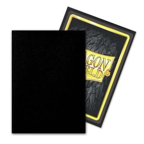 Dragon Shield - Standard Size Outer Sleeves 100pk - Matte Black - Image 2