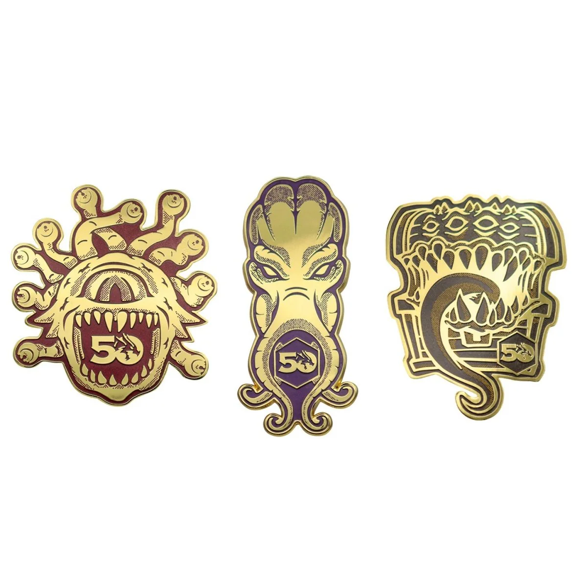 Dungeons & Dragons 50th Anniversary Set of 3 Pin Badges - Image 4