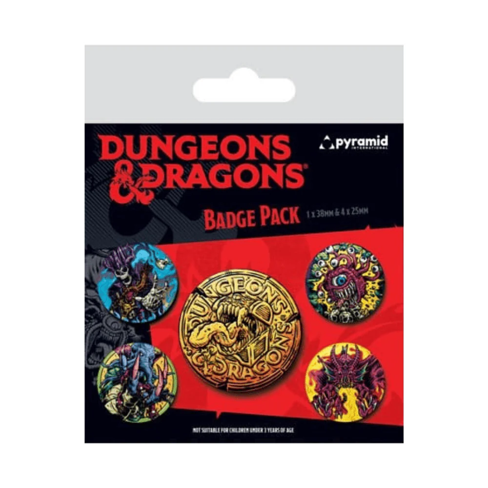 Dungeons & Dragons Pin-Back Buttons 5-Pack - Movie Themed - Image 2