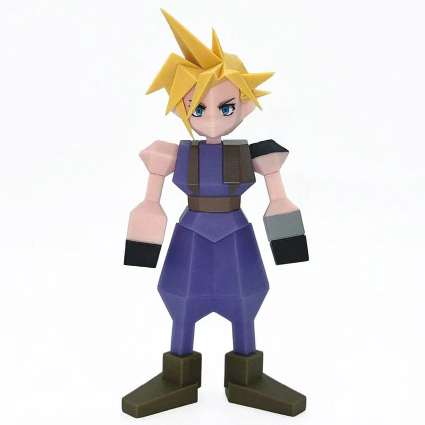 Final Fantasy VII Polygon Vinyl Figure Cloud Strife 15cm