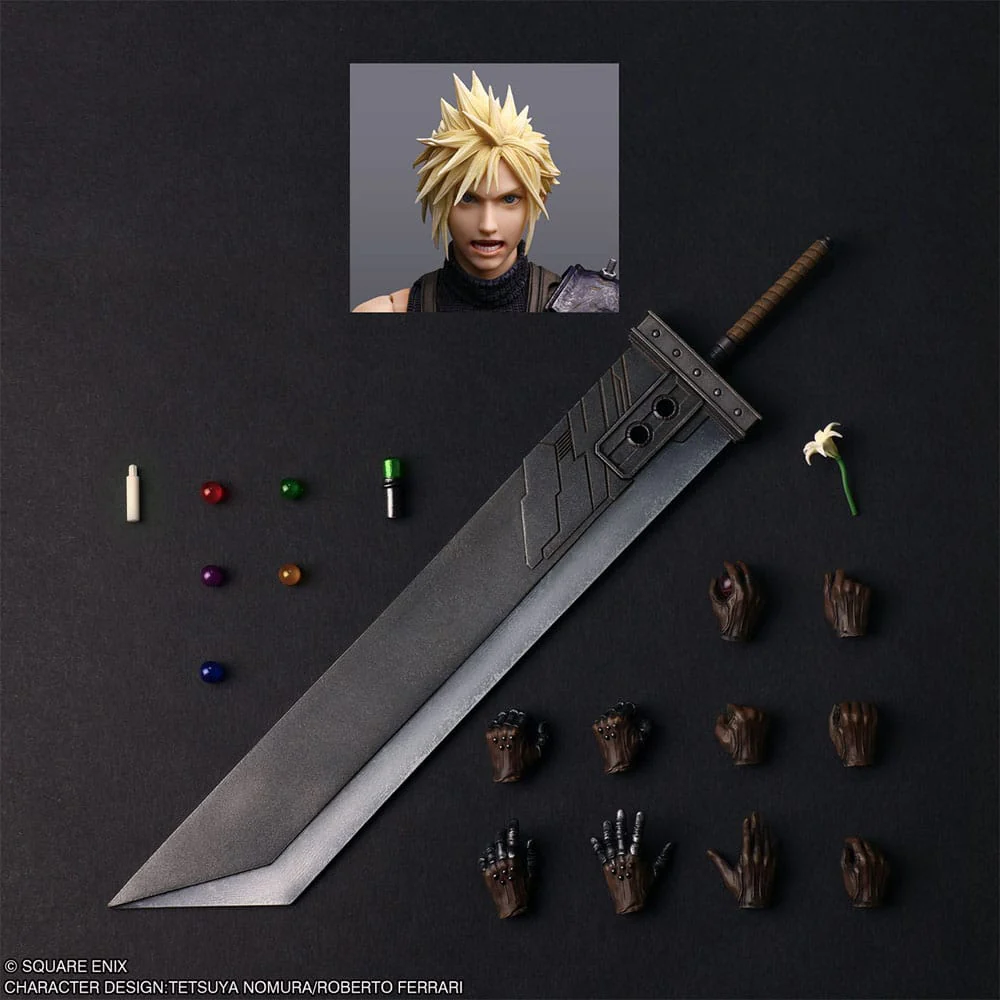 Final Fantasy VII Rebirth Play Arts Cloud Strife 27cm - Image 10