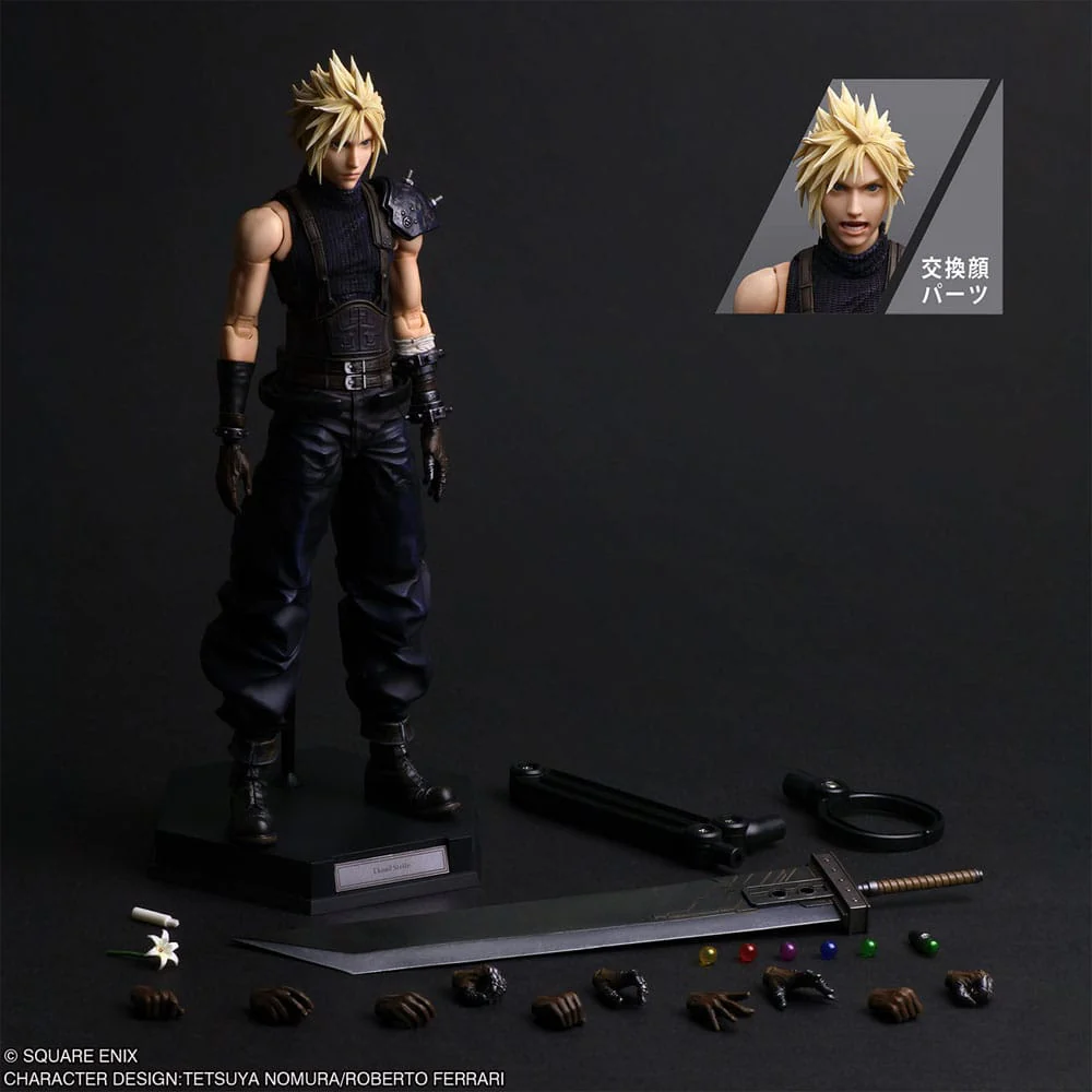 Final Fantasy VII Rebirth Play Arts Cloud Strife 27cm - Image 9