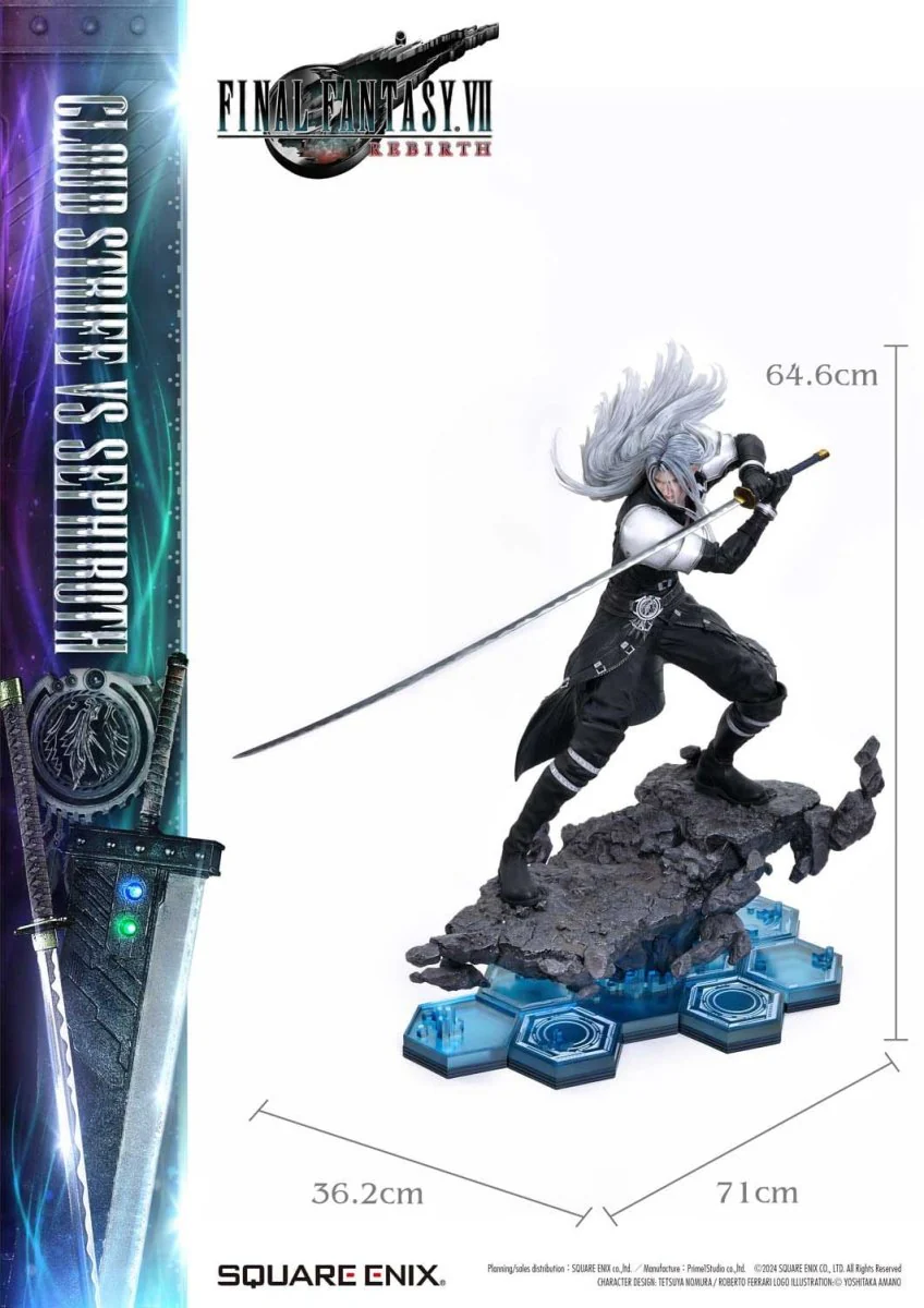 Final Fantasy VII Rebirth Statues 2-Pack 1/4 Cloud Strife vs Sephiroth 69cm ETA Dec 2026 - Image 10