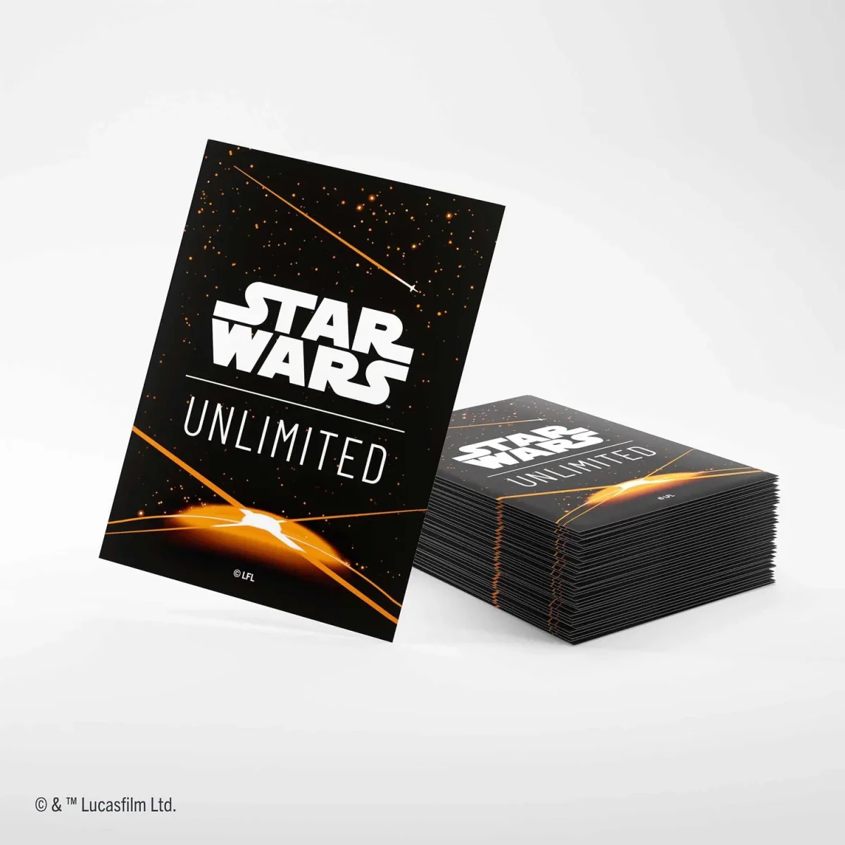 Gamegenic Star Wars: Unlimited Premium Art Sleeves Card Back Orange - Image 2