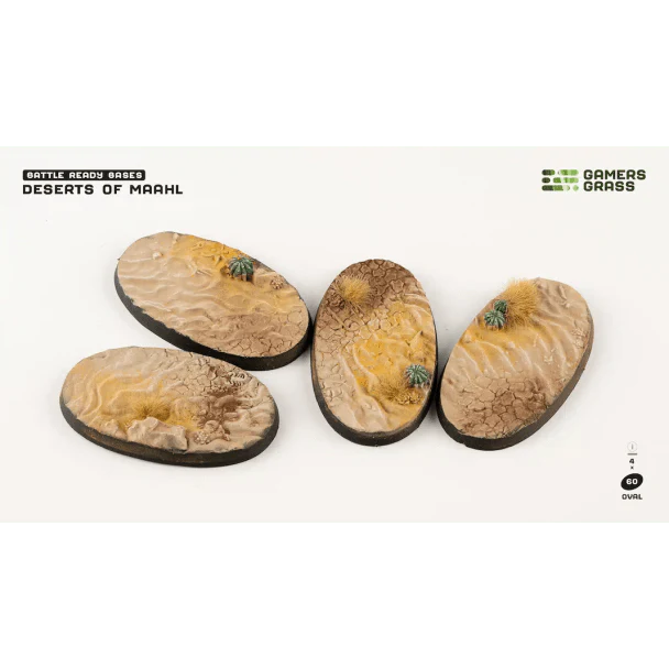 Gamers Grass Battle Ready Bases - Deserts of Maahl Oval 60mm (x4) - Image 2