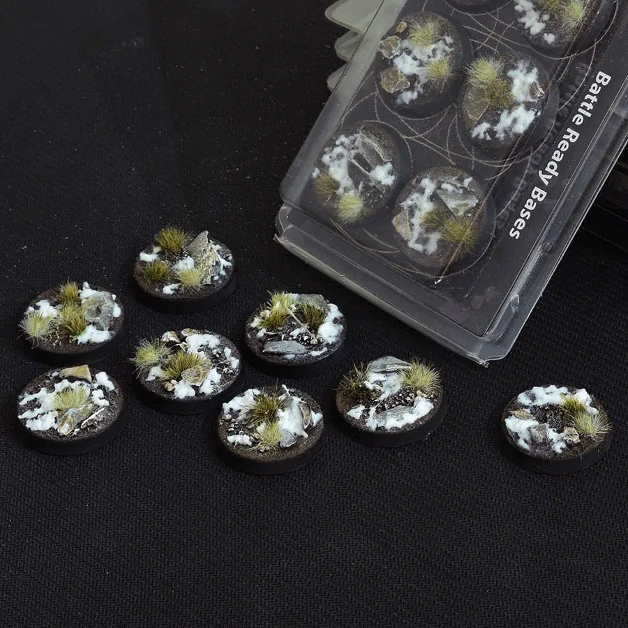 Gamers Grass Battle Ready Bases - Winter Round 32mm (x8) - Image 2