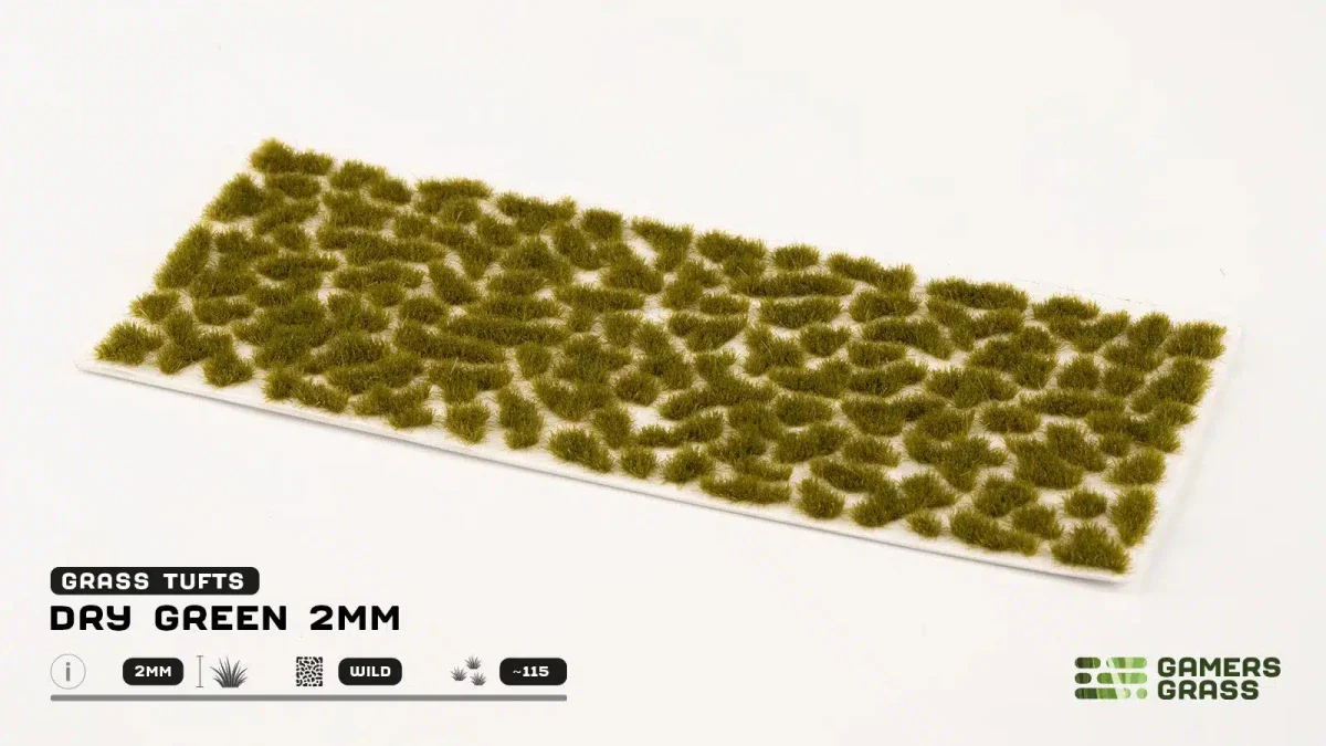 Gamers Grass Dry Green 2mm - Image 2