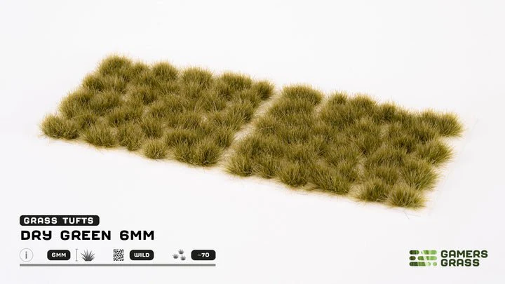 Gamers Grass Dry Green 6mm Tufts (Small) - Image 2