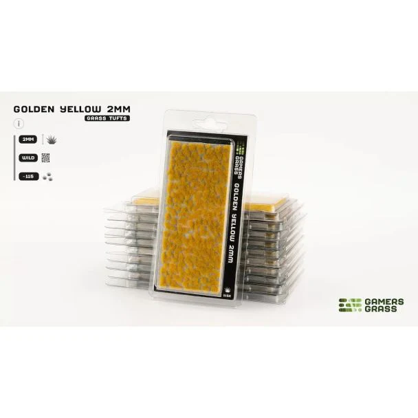 Gamers Grass Golden Yellow 2mm
