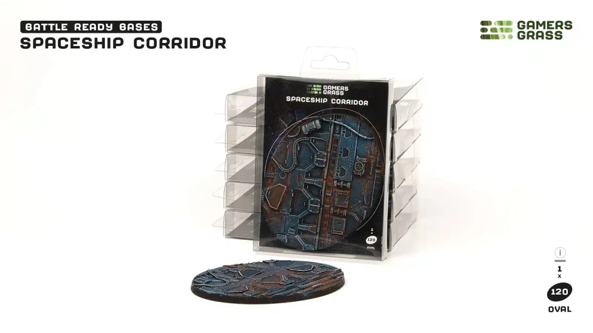 Gamers Grass Spaceship Corridor Oval Base - 120mm (x1)
