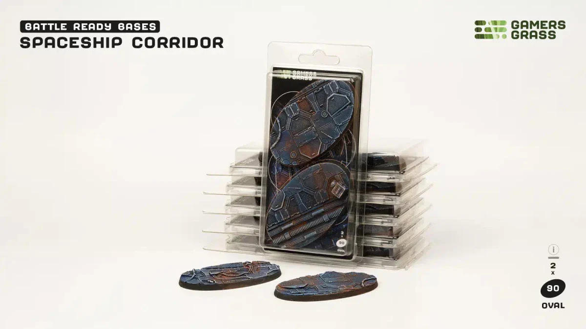 Gamers Grass Spaceship Corridor Oval Bases - 90mm (x2)