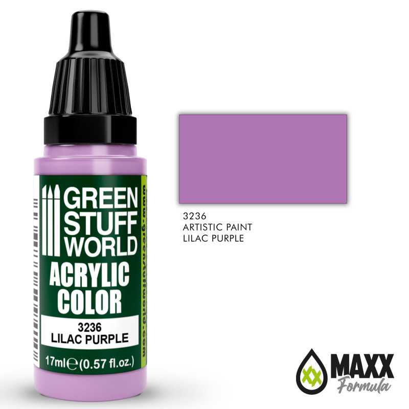 Green Stuff World Acrylic Color Paint - LILAC PURPLE 17ml - Image 2