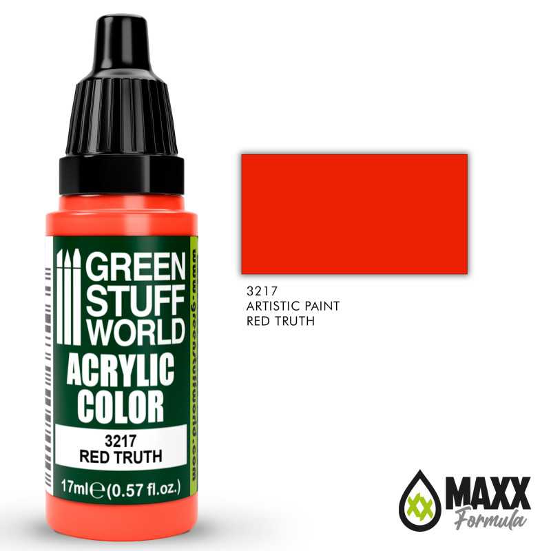 Green Stuff World Acrylic Color Paint - RED TRUTH 17ml - Image 2