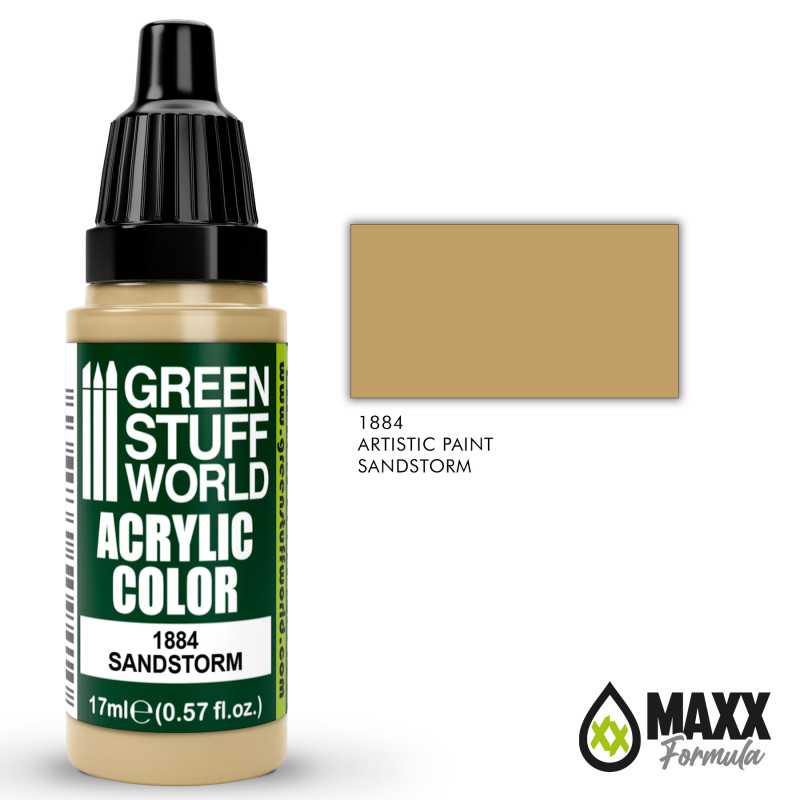 Green Stuff World Acrylic Color Paint - SANDSTORM 17ml - Image 2