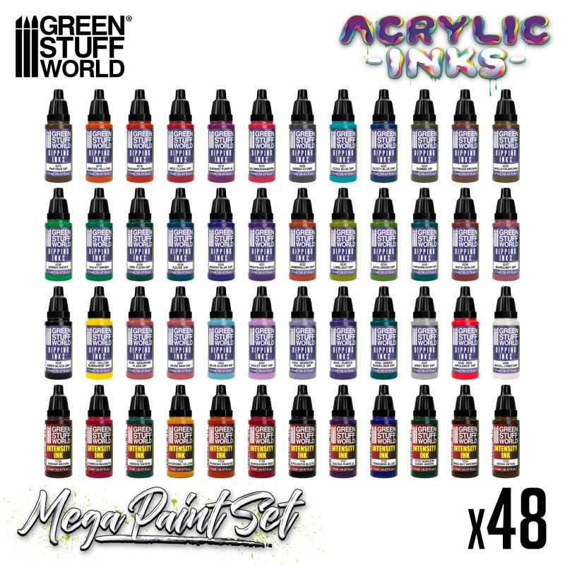 Green Stuff World Acrylic Dipping Ink Mega Paint Set - Image 2