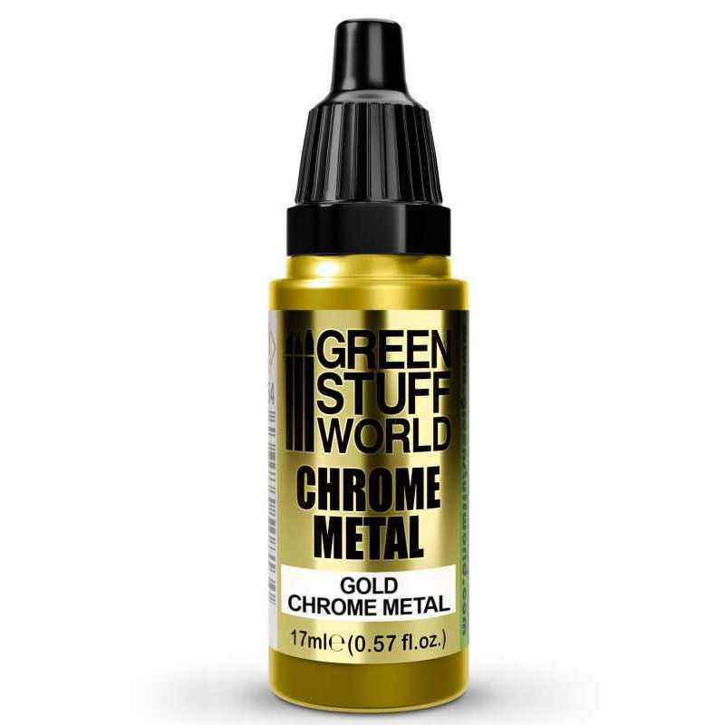 Green Stuff World - Chrome Paint - GOLD 17ml - Image 4