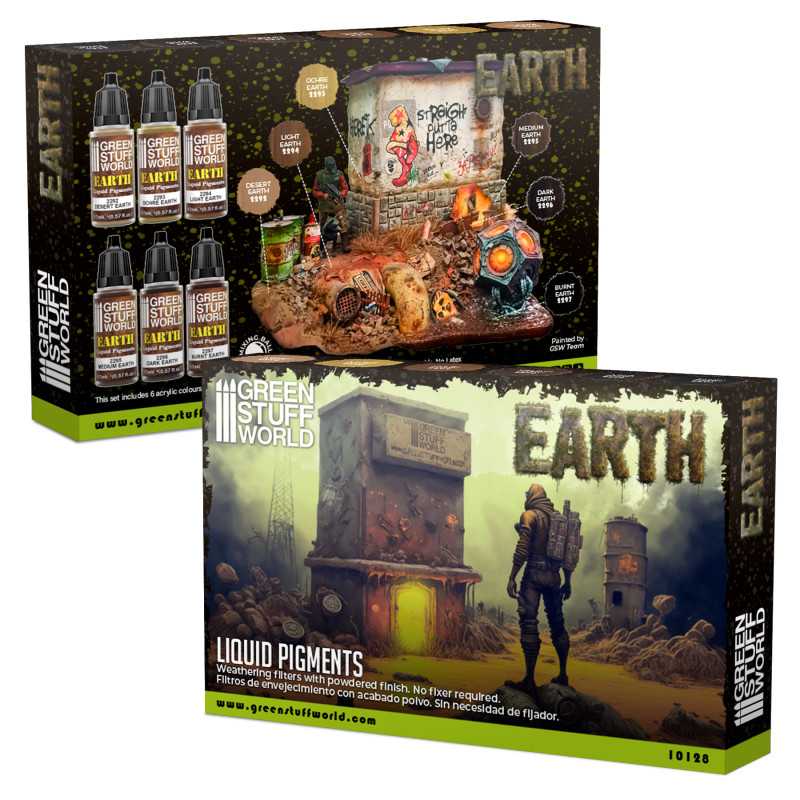 Green Stuff World Liquid Pigments Set - Earth - Image 3
