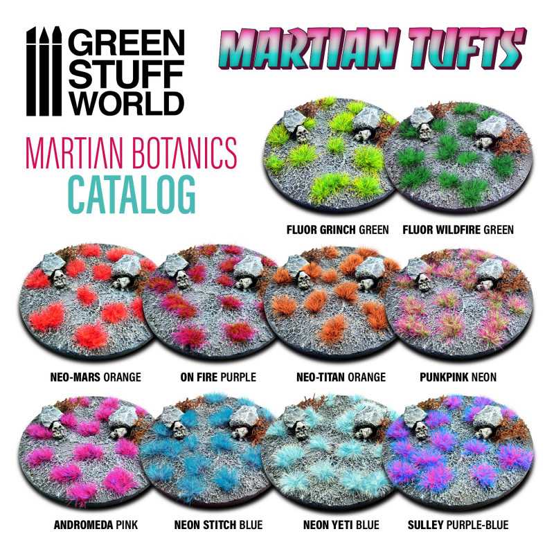 Green Stuff World - Martian Fluor Tufts - PUNKPINK NEON - Image 2