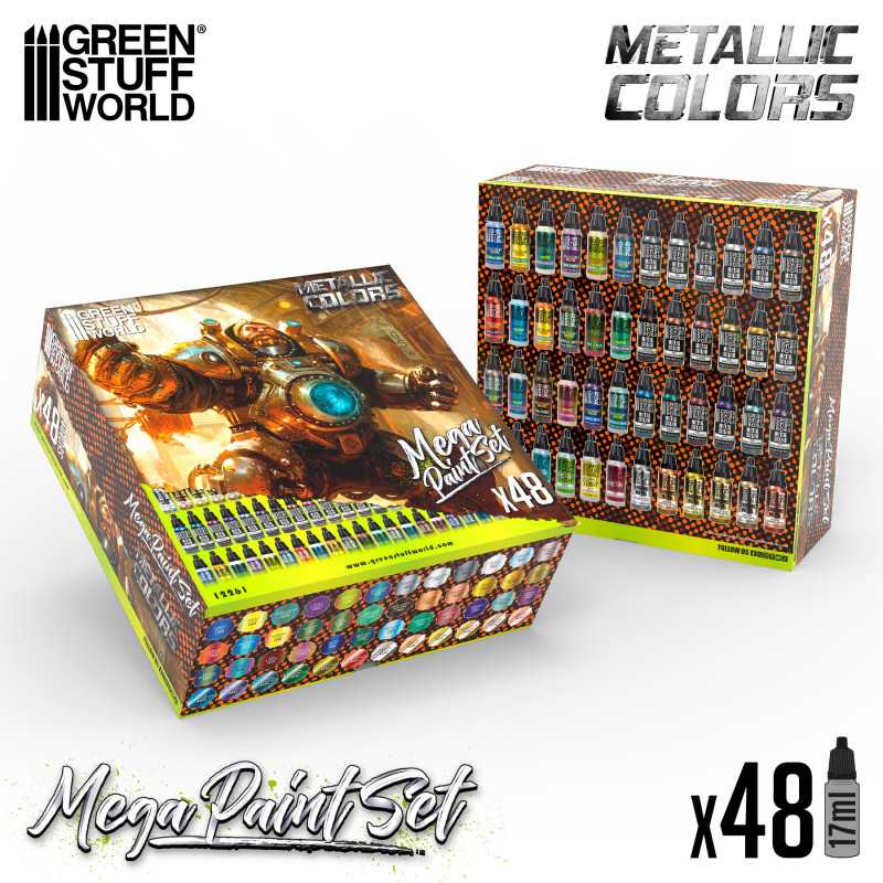 Green Stuff World Metallics Mega Paint Set - Image 4