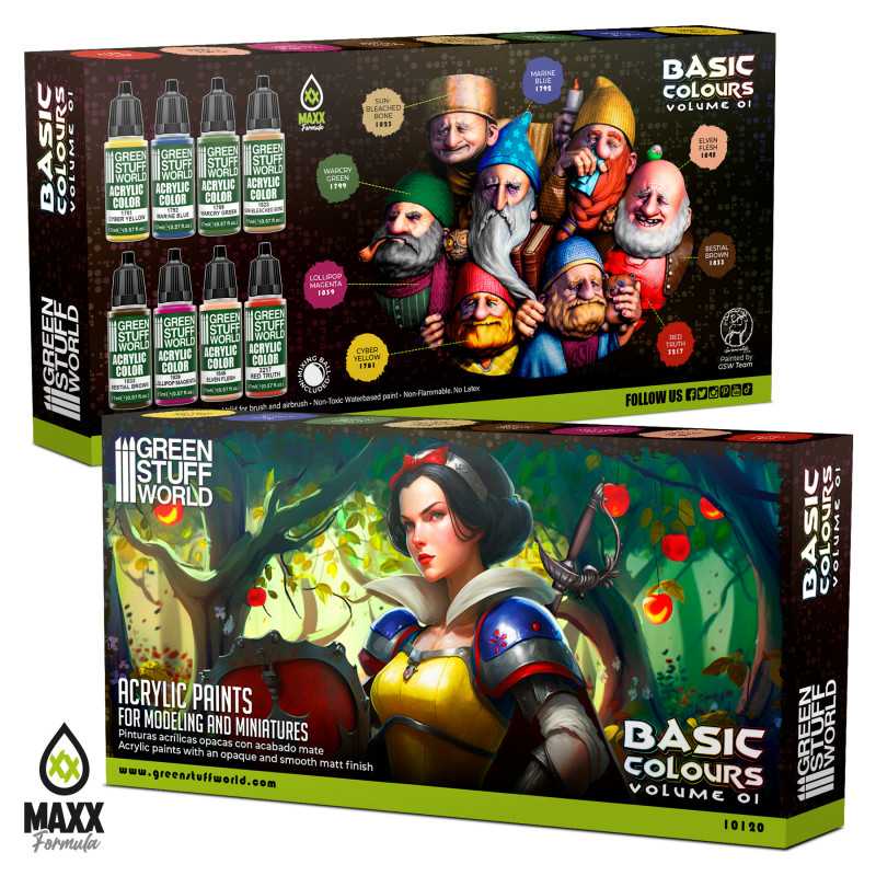 Green Stuff World Paint Set - Basics 01 - Image 3