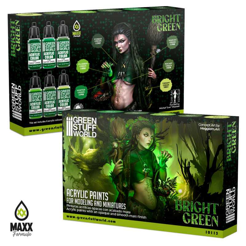 Green Stuff World Paint Set - Bright Green - Image 3