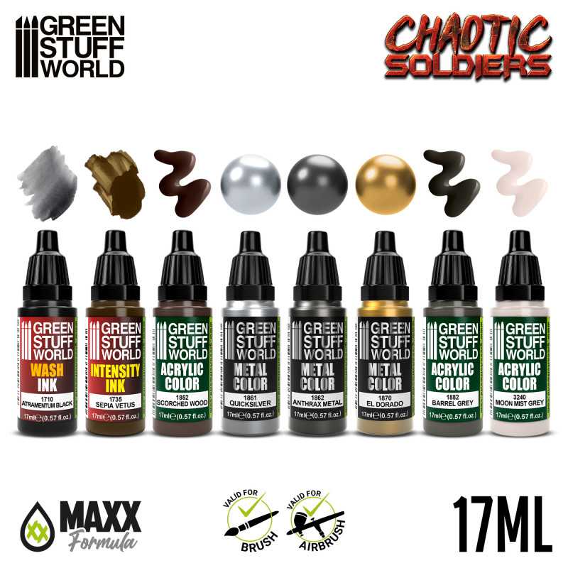 Green Stuff World Paint Set - Chaotic Soldiers - Image 2