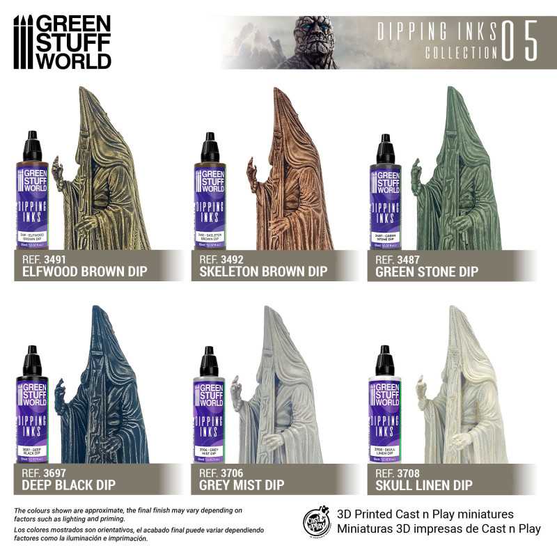 Green Stuff World Paint Set - Dipping collection 05 (Brown/Stone) - Image 2