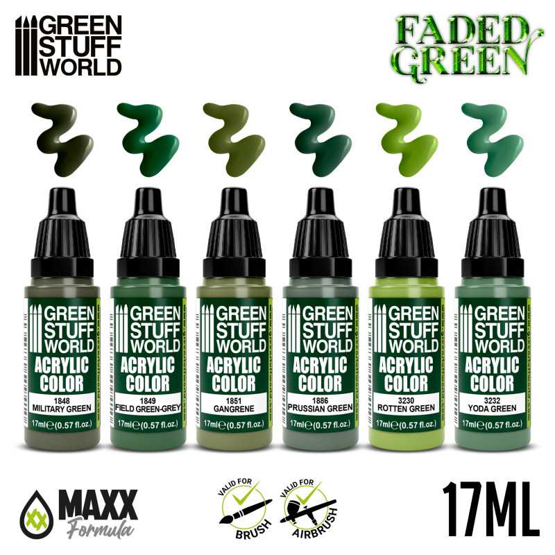 Green Stuff World Paint Set - Faded Green - Image 3