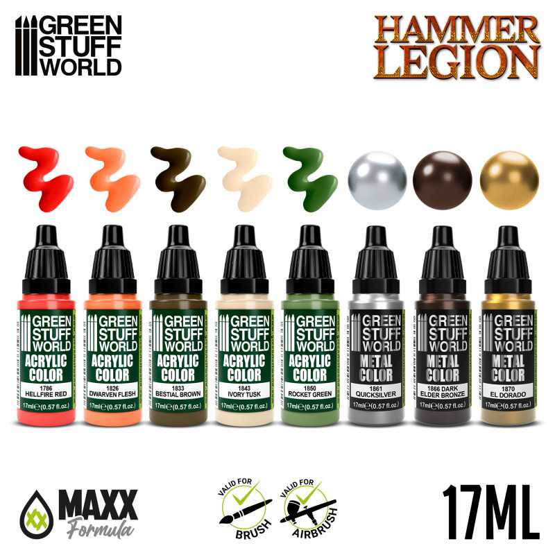Green Stuff World Paint Set - Hammer Legion - Image 2