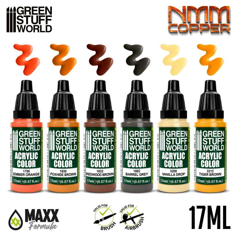 Green Stuff World Paint Set - NMM Copper - Image 3