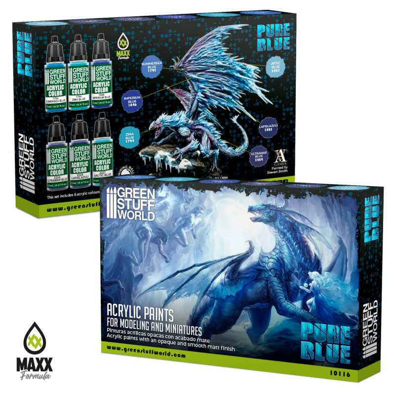 Green Stuff World Paint Set - Pure Blue - Image 3