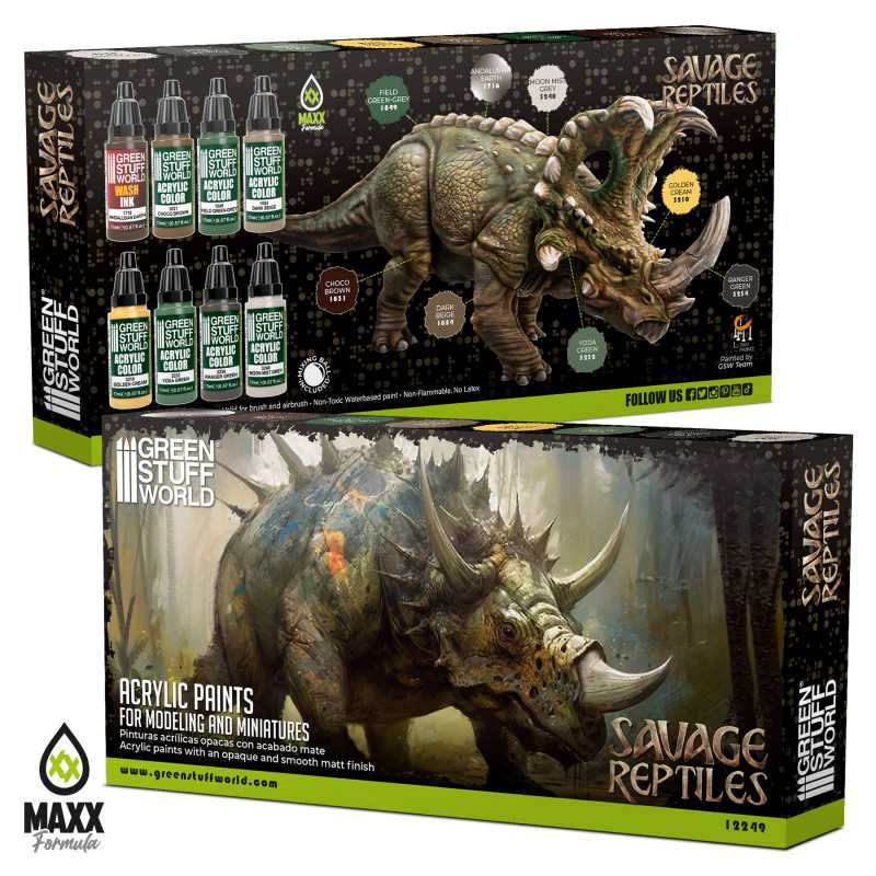 Green Stuff World Paint Set - Savage Reptiles - Image 3